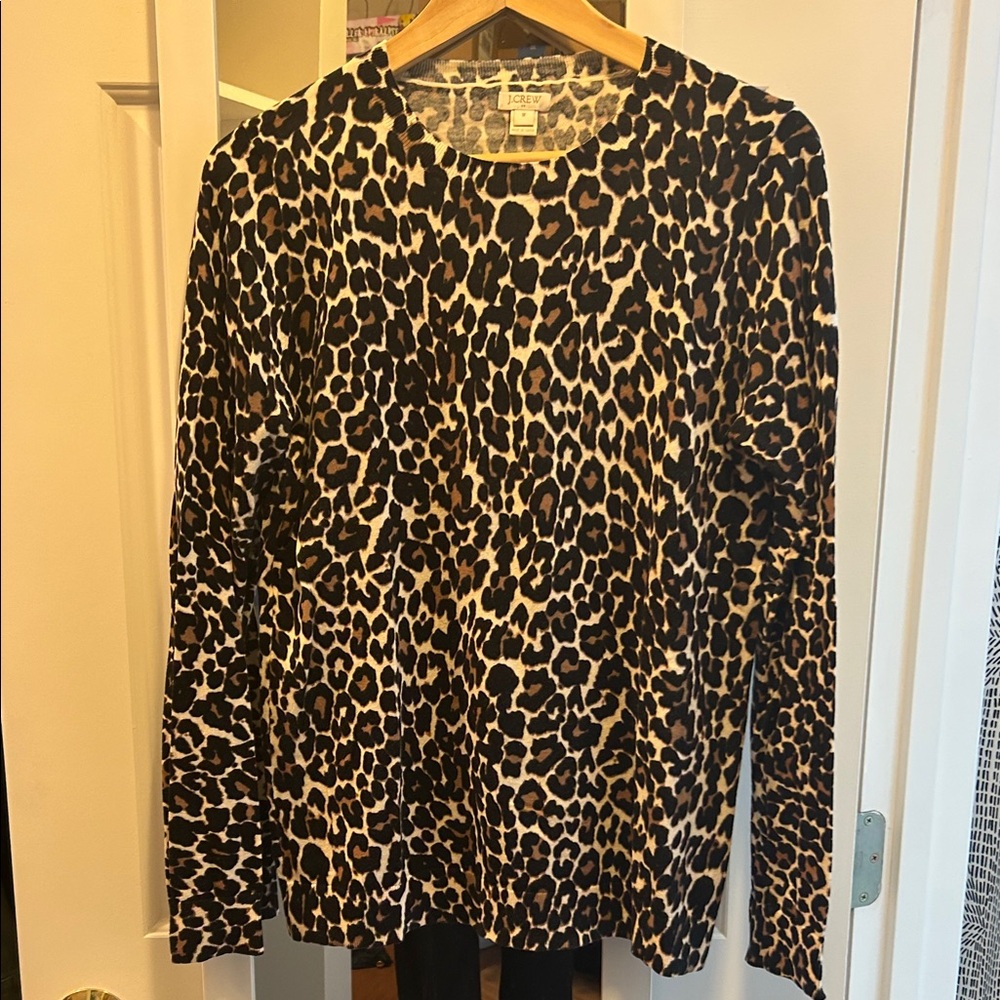 J. Crew Factory Leopard Sweater